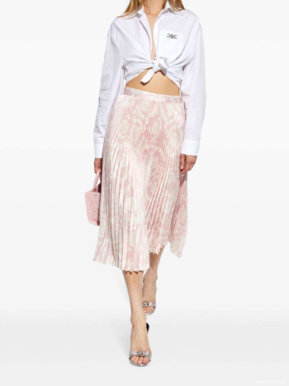 Affordable Versace midi Women skirt pleated Barocco-print 0703